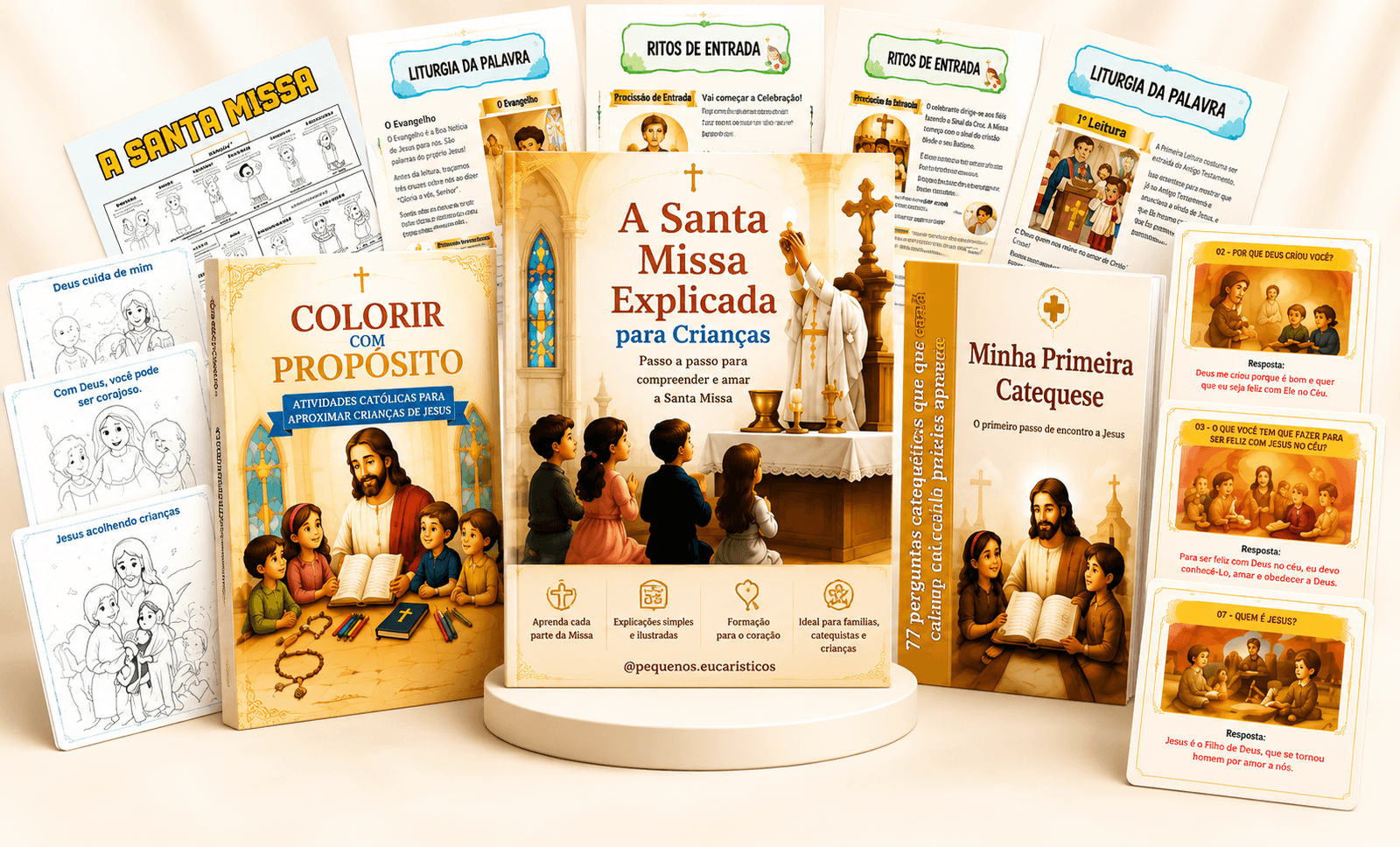 Kit completo A Santa Missa Explicada para Crianças